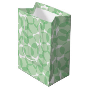 Beach Vibes Sea Glass Wave Worn - Bottle Green Medium Gift Bag