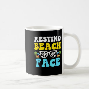 Beach Vibes Summer Sungles Girls Mum Kid Weekend Coffee Mug