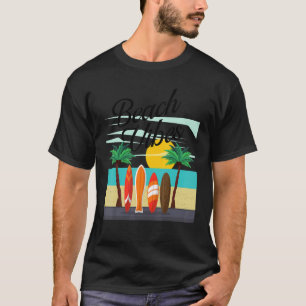 Beach Vibes Surfing Summer Beach Vacation 3 T-Shirt