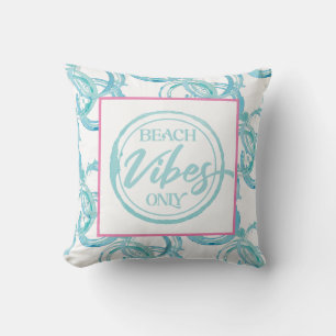 Beach Vibes Throw Pillow