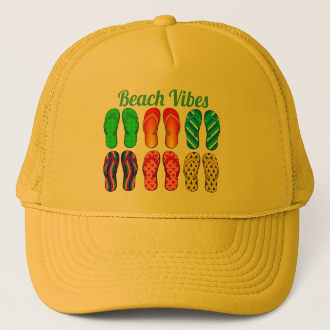 Beach Vibes Trucker Hat (Front)