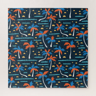 Beach Vibes: Vintage Hawaiian Elegance. Jigsaw Puzzle