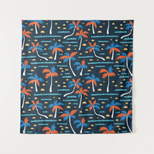 Beach Vibes: Vintage Hawaiian Elegance. Tapestry