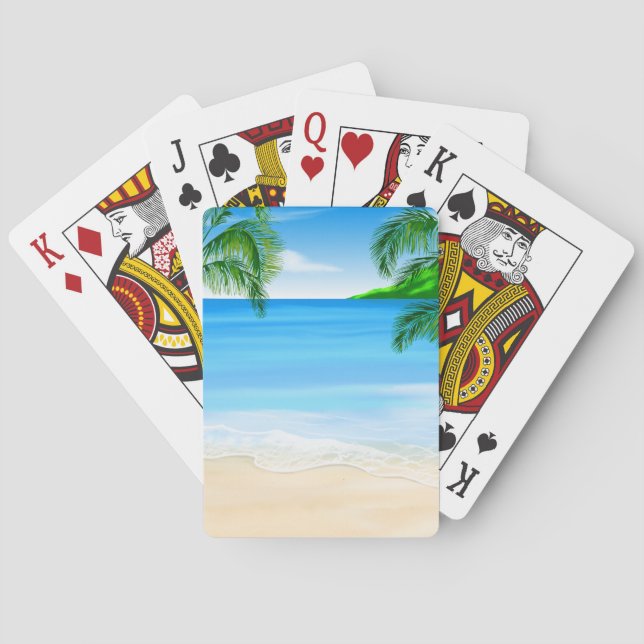 Beach View Playing Cards (Back)