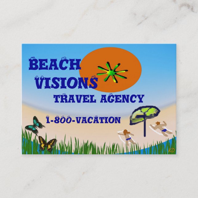 Beach Visions Business Card (Front)
