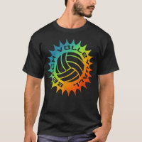 Beach Volleyball Cool Rainbow Sun Volley Ball te