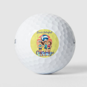 Beach Volleyball Girls Thunder_Cove Golf Balls