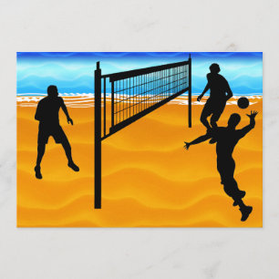 Beach Volleyball Invitation