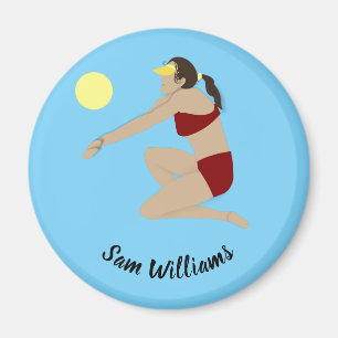 Beach Volleyball Magnet