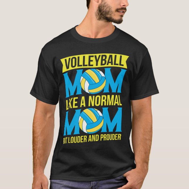 Beach Volleyball Mom Volleyball  Mothers Day  1 T-Shirt (Front)