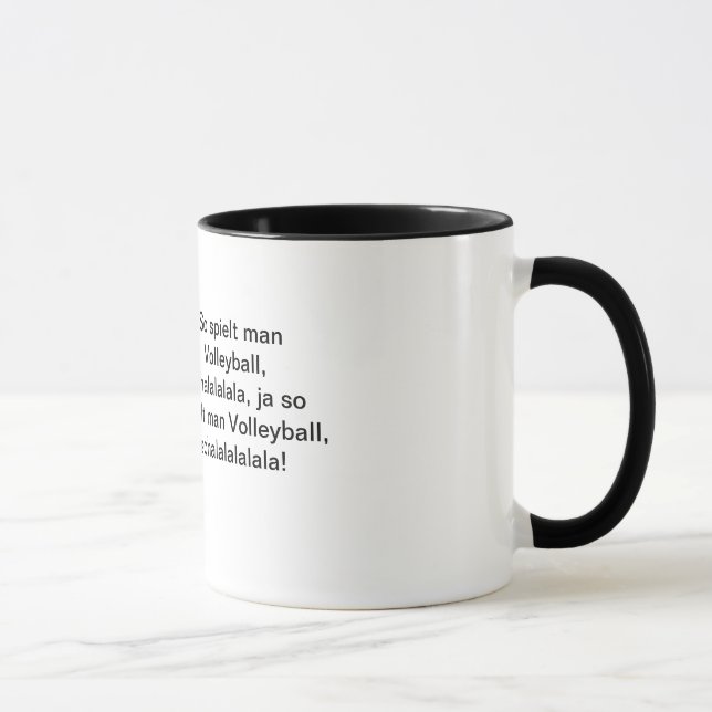 beach volleyball mug (Right)