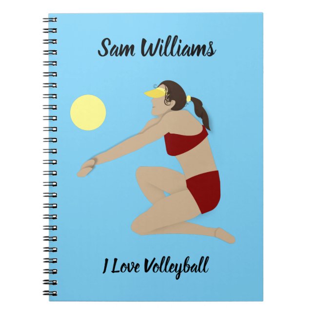 Beach Volleyball Notebook (Front)