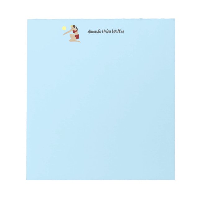 Beach Volleyball Notepad (Front)
