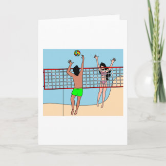 Beach Volleyball On The Beach Training Card