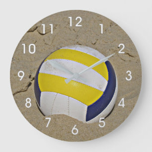 BEACH VOLLEYBALL PHOTO CLOCK
