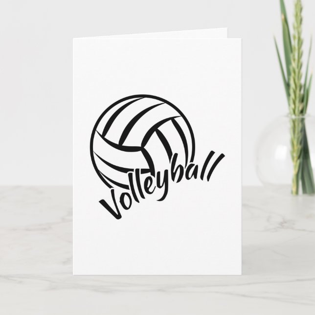 Beach Volleyball Player Volleyball Girl Team Gift Card (Front)