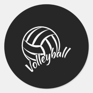 Beach Volleyball Player Volleyball Team Gift Idea Classic Round Sticker
