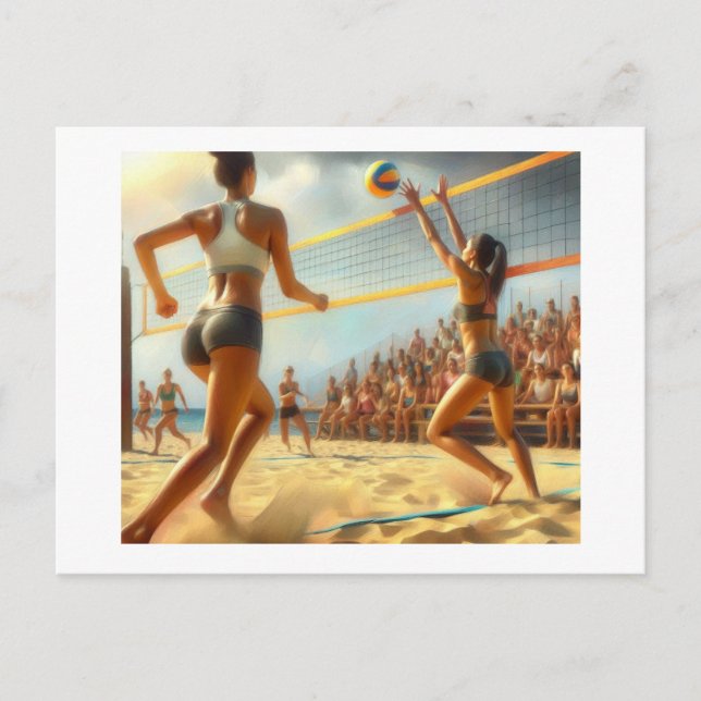 Beach Volleyball,  Postcard (Front)