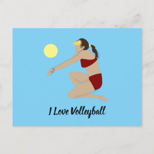 Beach Volleyball Postcard