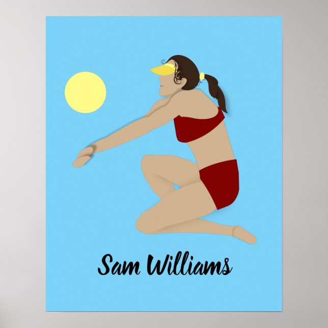 Beach Volleyball Poster (Front)