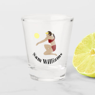 Beach Volleyball Shot Glass