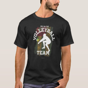 Beach Volleyball Togo Flag Love Volleyball Player T-Shirt