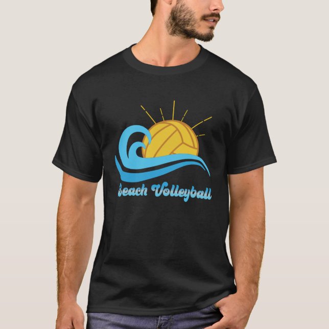Beach volleyball tropical holidays T-Shirt (Front)