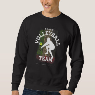 Beach Volleyball United Arab Emirates Flag Volleyb Sweatshirt