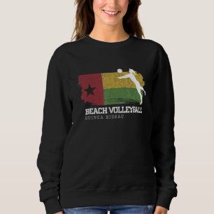 Beach Volleyball Womens Guinea Bissau Flag Volleyb Sweatshirt