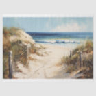 Beach Walk Coastal Landscape Painting Decoupage