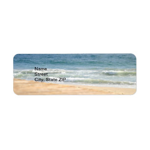 Beach Walk Return Address Label