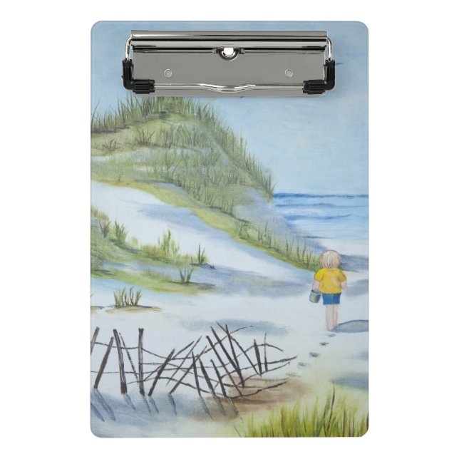 Beach watercolor mini clipboard (Front)