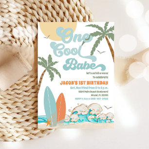 Beach Wave Birthday Invitation