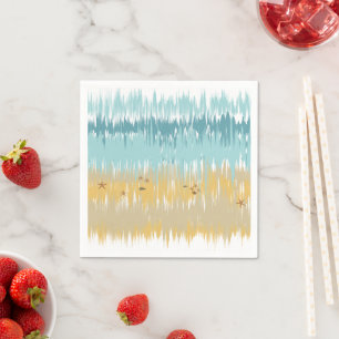 Beach wave napkin