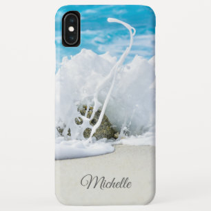 Beach Wave Splash Personalised Name iPhone XS Max Case