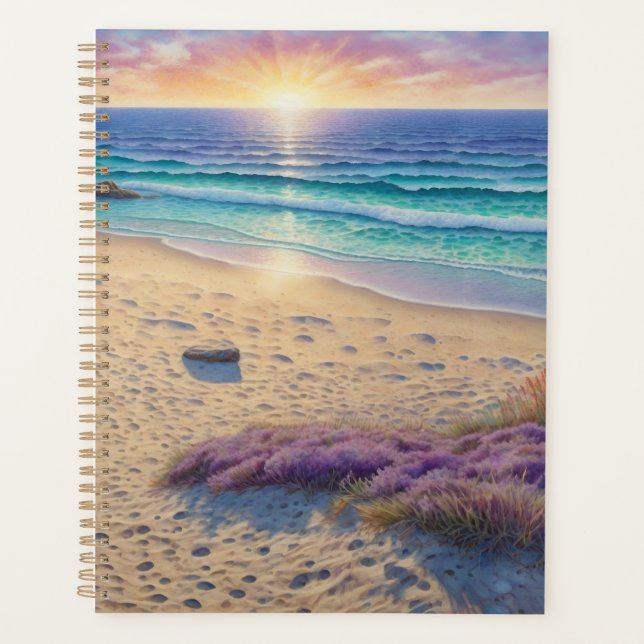Beach Waves and Shore Art Planner (Front)