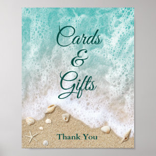 Beach Waves Cards & Gifts Poster