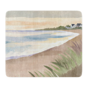 Beach Waves   Coastal Ocean Watercolor Cutting Board