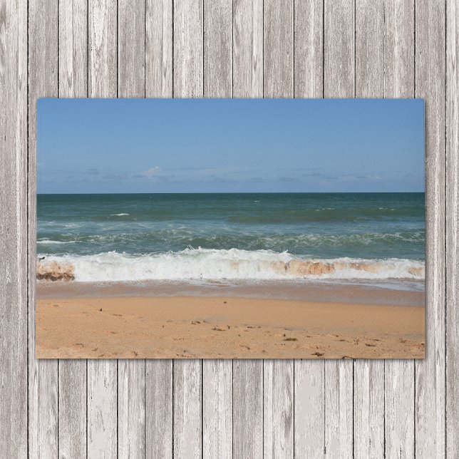 Beach Waves Crashing On Seashore Doormat (Creator Uploaded)