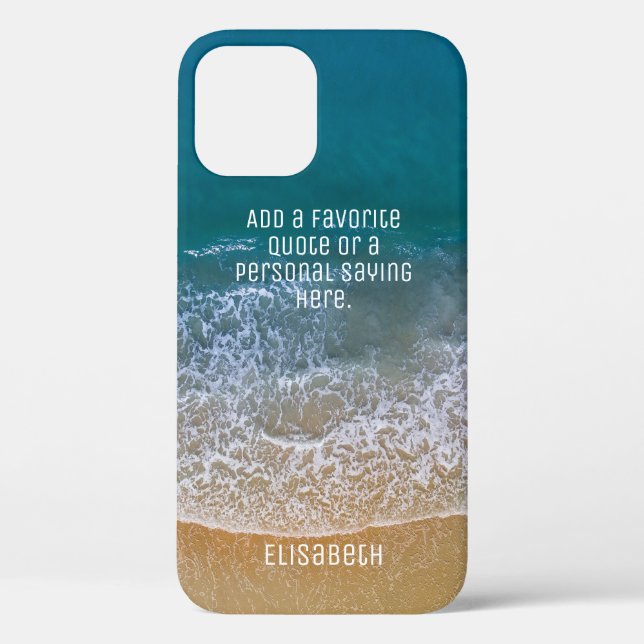 Beach Waves Sand Shore Personalise Case-Mate iPhone Case (Back)