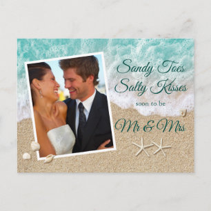Beach Waves Sandy Toes Salty Kisses Photo Postcard