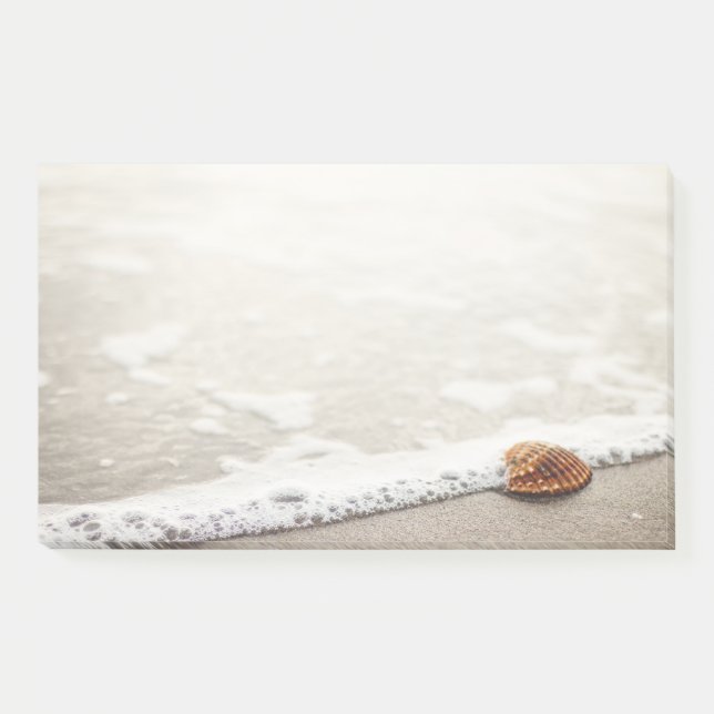 Beach Waves Seashell Post-it Notes (Front)