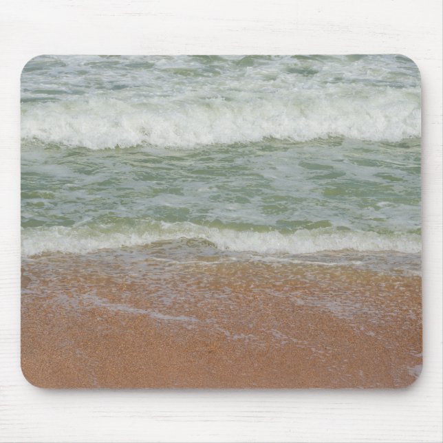 Beach Waves Tropical Peaceful Surf Vacation Mouse Pad (Front)