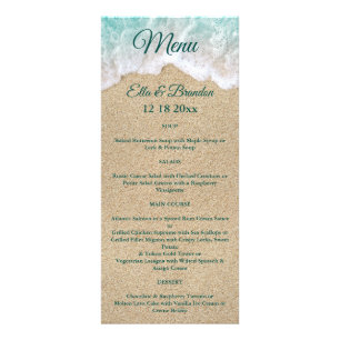 Beach Waves Wedding Menu 2
