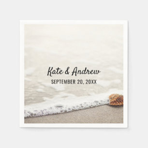 Beach Waves Wedding Napkin