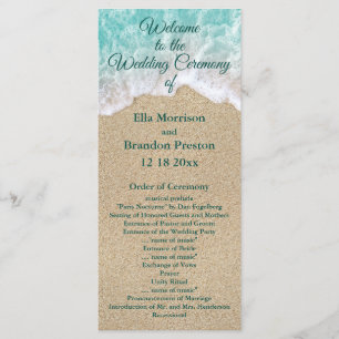 Beach Waves Wedding Program