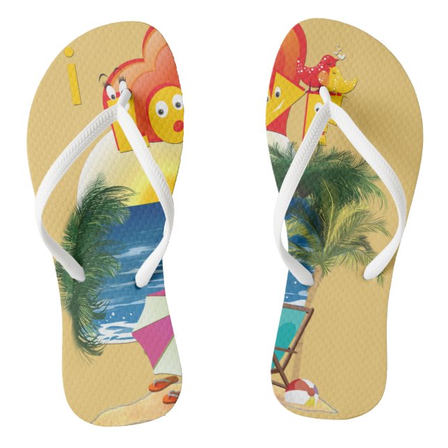 Beach wear thongs (Footbed)