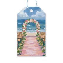 Beach Wedding Aisle Floral Watercolor