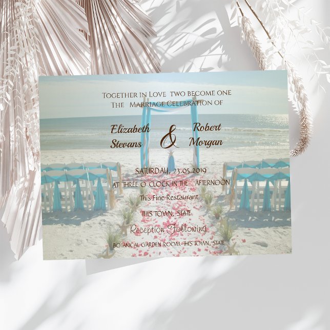 Beach  Wedding Arbor Invitation (Creator Uploaded)