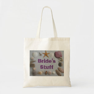 Beach Wedding/Bride's Stuff Tote Bag